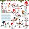12 Pack DIY Snowman Kit, Christmas Crafts for Kids, Modeling Air Dry Clay Craft Kits for Kids, DIY Christmas Ornaments Kits, Christmas Party Favors Stocking Stuffers for Kids, Christmas Gifts